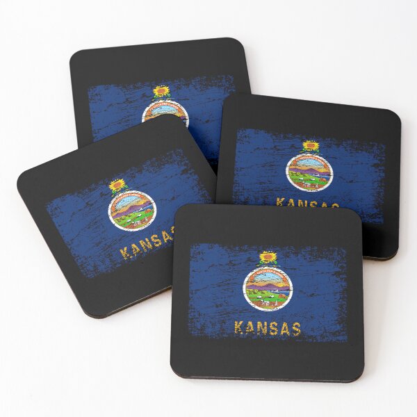 Item preview, Kansas flag used look designed and sold by GeogDesigns.