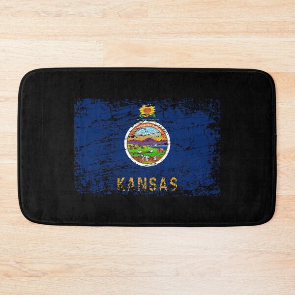 Item preview, Kansas flag used look designed and sold by GeogDesigns.