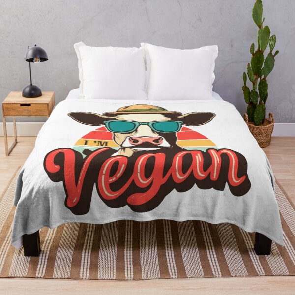 Item preview, I'm Vegan Funny Cow Vintage Vegan designed and sold by KitonicTees.