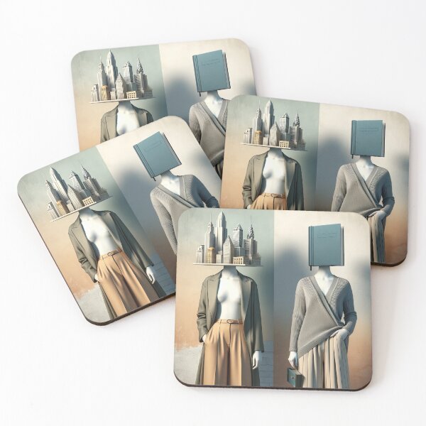 Item preview, Metropolis Mind Scape & Literary Essence: Duality of Modern Existence designed and sold by artwaves.