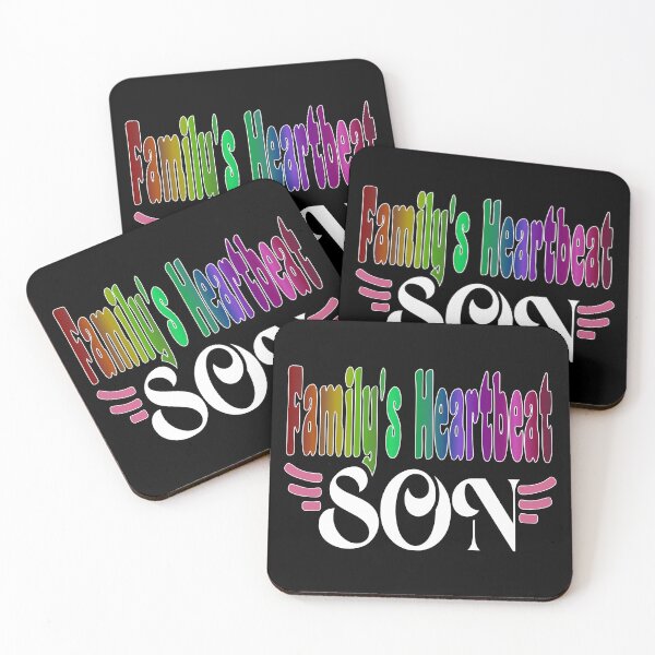 Artikelvorschau, Familienherzschlag „SON“-Design entworfen und verkauft von KansydMerch.