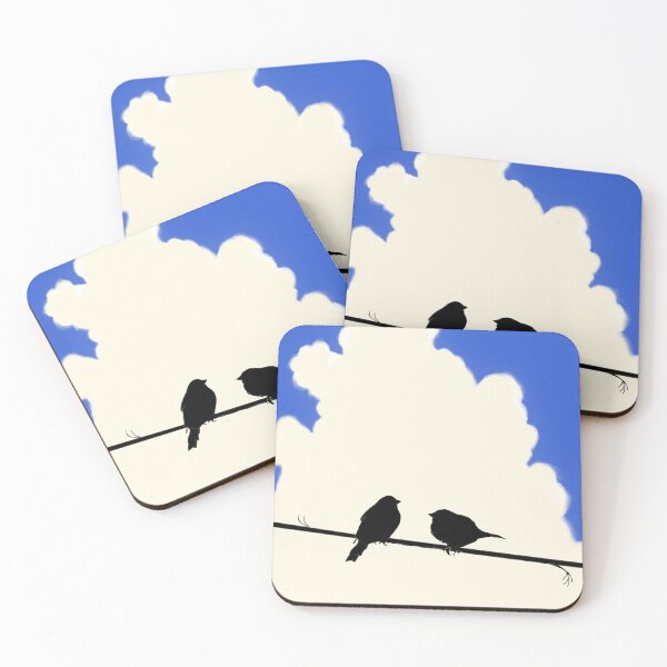 Item preview, The peace of nature, birds on clouds,birds on a wire designed and sold by wrightsonarts.