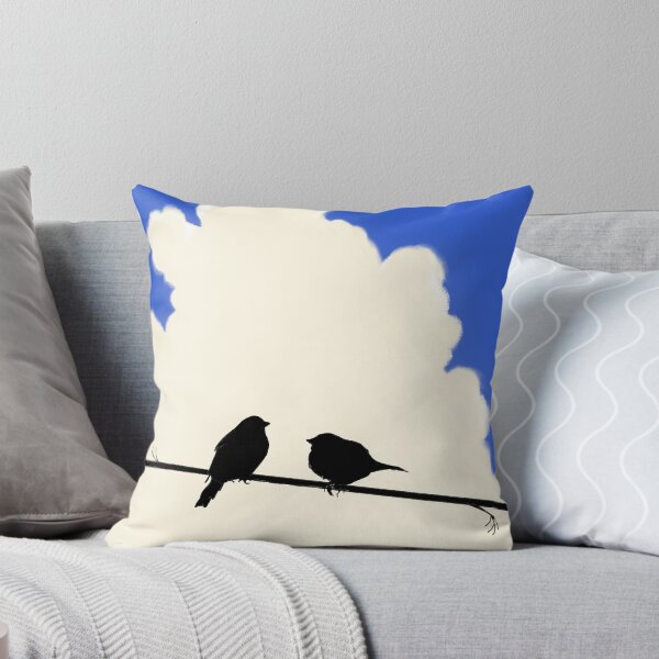 Item preview, La paz de la naturaleza, pájaros en las nubes, pájaros en un alambre. designed and sold by wrightsonarts.