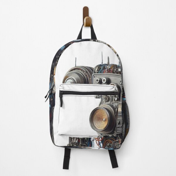 Item preview, a robot made of analog stereo equipment, digital art designed and sold by storeofmylOVE.