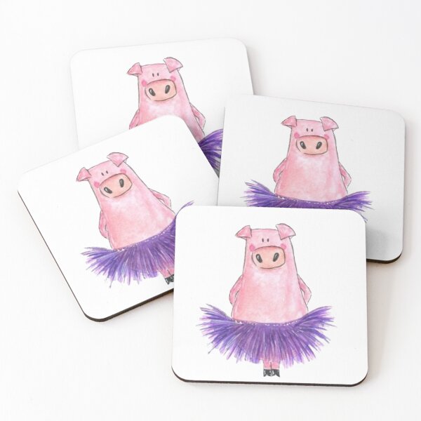 Item preview, dancing ballerina piglet designed and sold by MuciMuki.