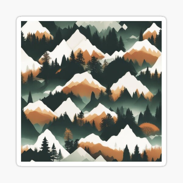 Item preview, Mountainous Forest designed and sold by Giorgino-Gio.