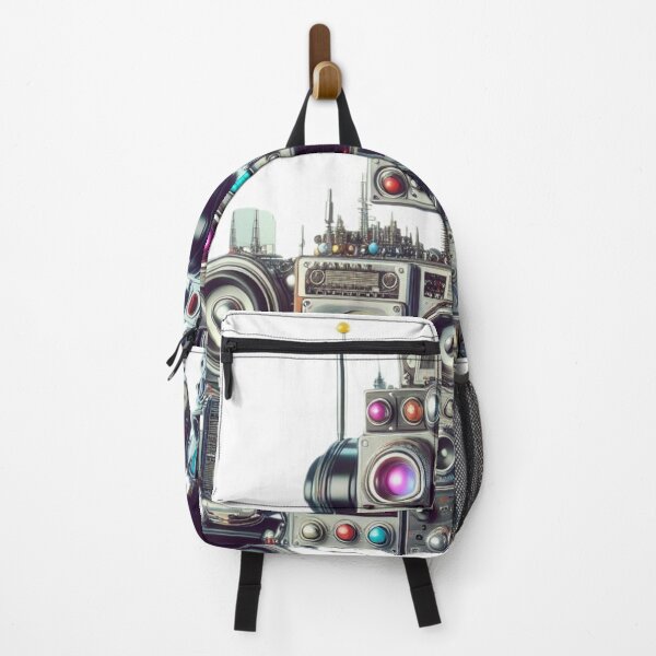 Item preview, a robot made of analog stereo equipment, digital art designed and sold by storeofmylOVE.