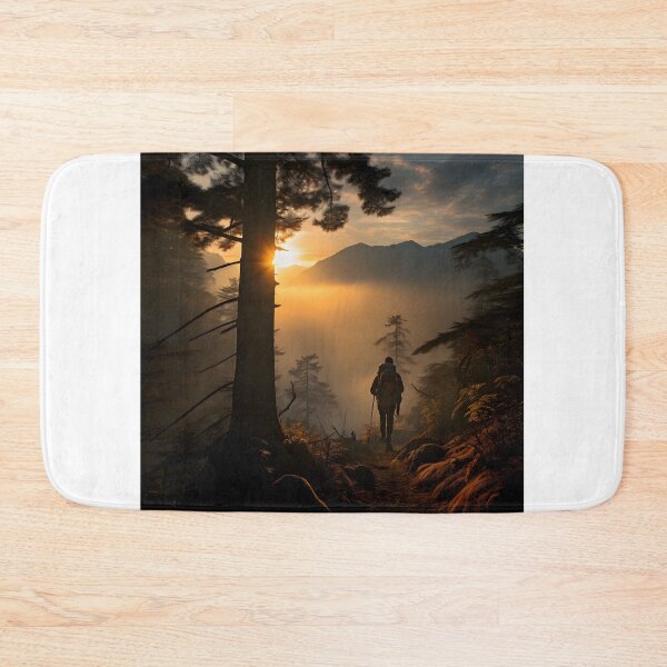 Item preview, A peaceful autumn hike in a serene and mystical forest. designed and sold by Shirtastically.