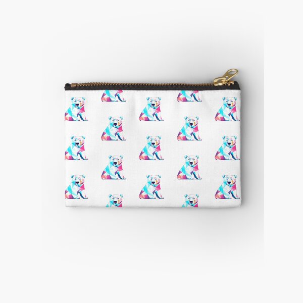 Item preview, Colourful Angry Polar Bear Geometric Shaped Artwork designed and sold by Geonimalia.