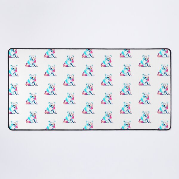 Item preview, Colourful Angry Polar Bear Geometric Shaped Artwork designed and sold by Geonimalia.