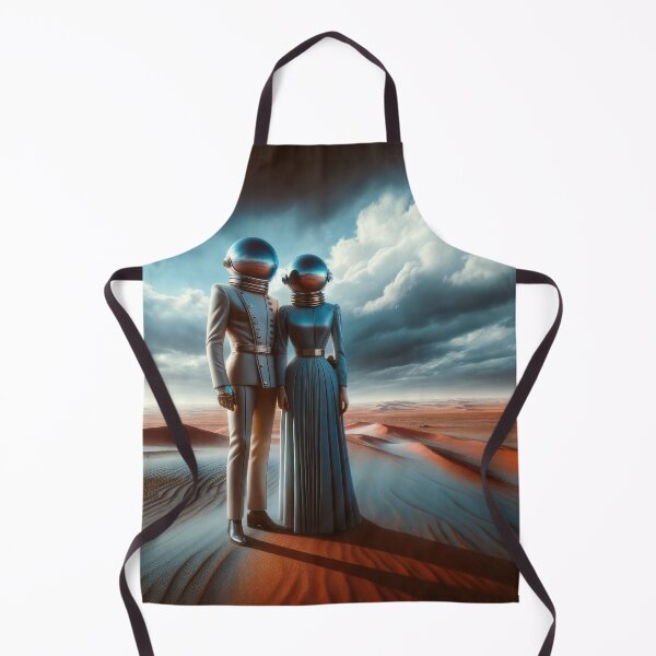 Item preview, Desert Duet: A Retro-Futuristic Ballad Amidst the Sands of Solitude designed and sold by artwaves.