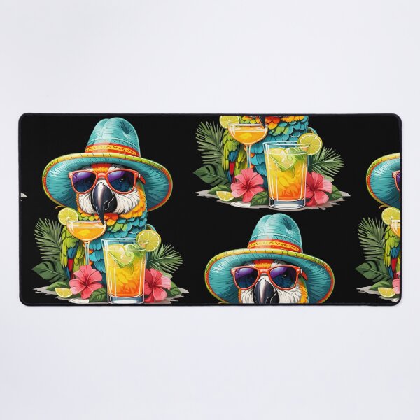 Item preview, This Parrot is in Paradise and Has a Fancy Hat Cocktails and Dreams, A Feathered Team designed and sold by MindWave THC.