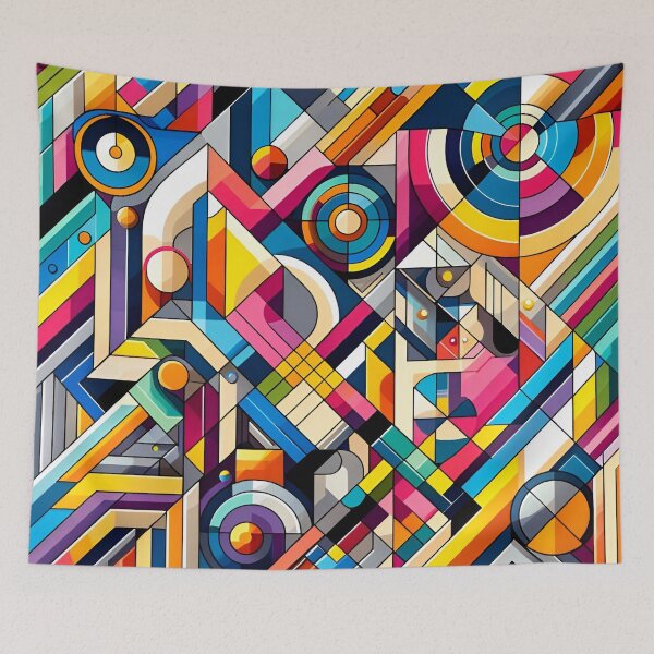 Item preview, Vibrant Complexity: Geometric Fusion designed and sold by APARTAI EU.