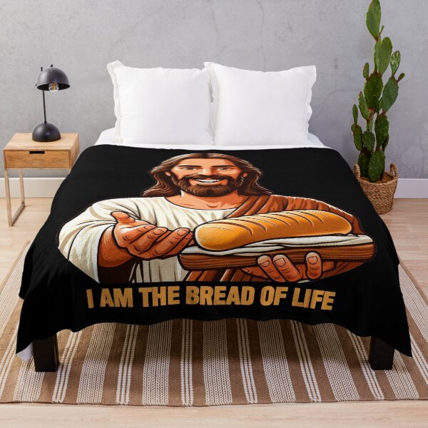 Item preview, I Am The Bread Of Life Bible Quote Jesus Christ My Lord My Savior designed and sold by plushism.