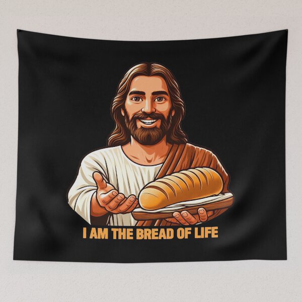 Item preview, I Am The Bread Of Life Bible Quote Jesus Christ My Lord My Savior designed and sold by plushism.