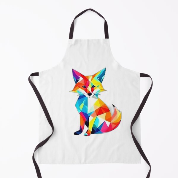 Item preview, Colourful Tricky Fox Geometric Shaped Artwork designed and sold by Geonimalia.