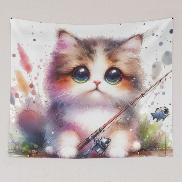 Item preview, Fishing Cat designed and sold by VANWANSHOP.