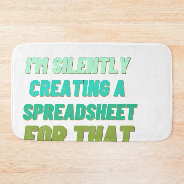 Item preview,  I'm silently creating A spreadsheet .Funny Accountant designed and sold by Jemsruk.