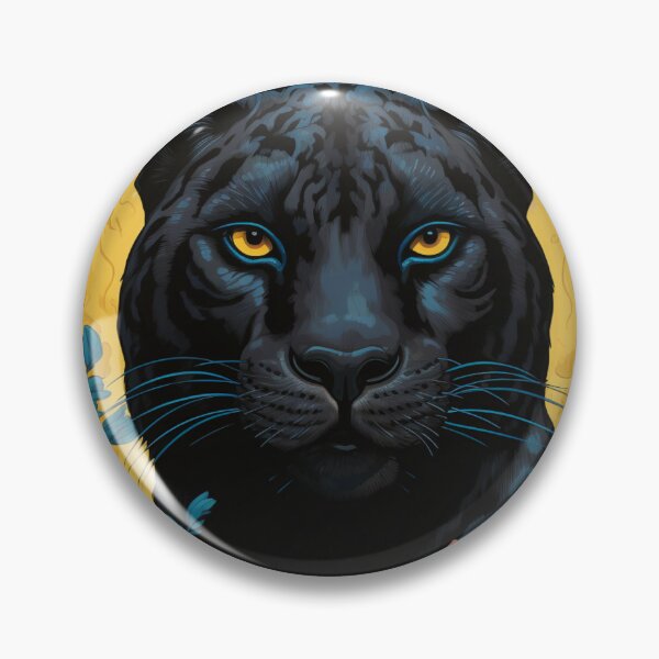 Item preview, Panther & Floral Silk Art Graphic designed and sold by GrinGalore.