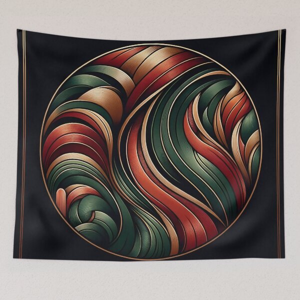 Item preview, Luxuriant Swirl: Jewel Tone Elegance designed and sold by APARTAI EU.