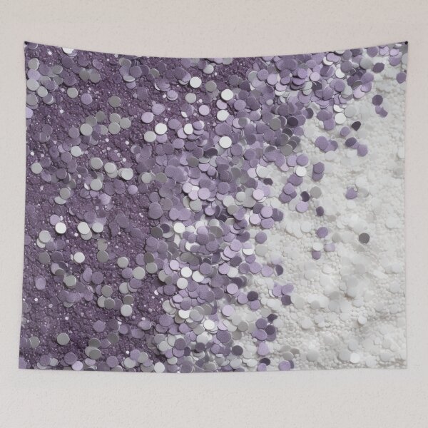 Item preview, Circles Purple White Lady Glitter #circles #decor #art designed and sold by GrinGalore.