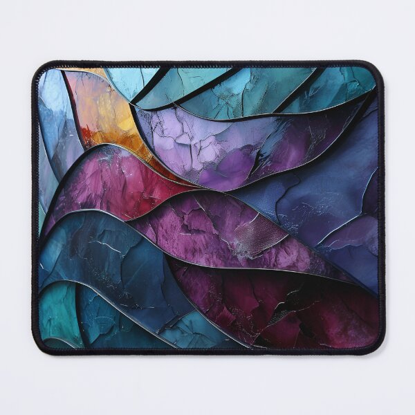 Item preview, Crystalline Currents: Abstract Gemstone Waves designed and sold by APARTAI EU.