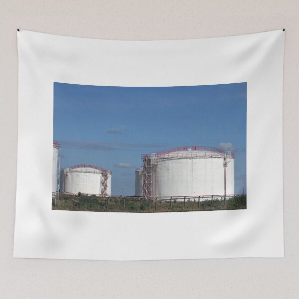 Item preview, refinery tanks on field oil industry designed and sold by goceris.