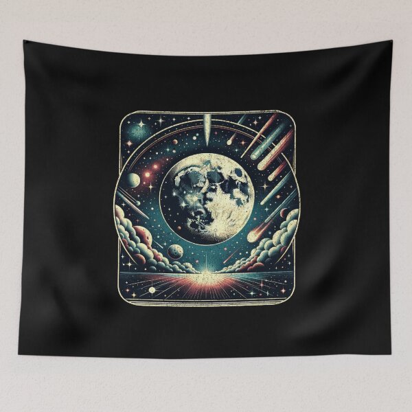 Item preview, Retro Galactic Odyssey: A Vintage Space Spectacle designed and sold by ChromaticBlend.