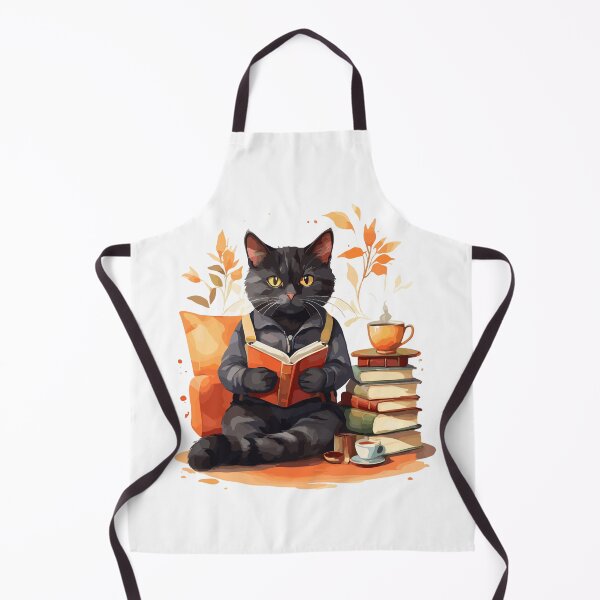 Item preview, Purrfect Peace: Black Cat, Books & Tea - The Recipe for Cozy Bliss designed and sold by cutiepie11cats.