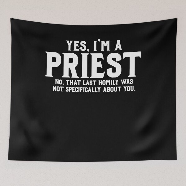 Item preview, Funny Catholic Priest designed and sold by Digital Story Time.