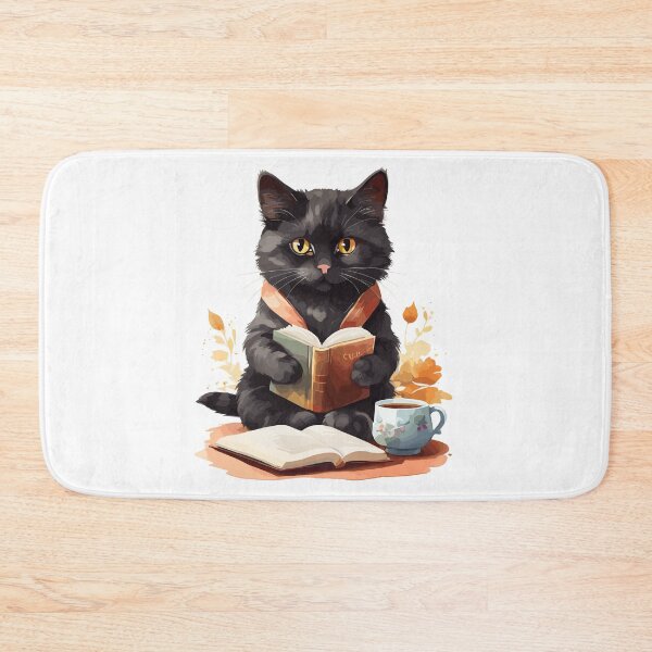 Item preview, Black Cat, Books & Tea  designed and sold by cutiepie11cats.