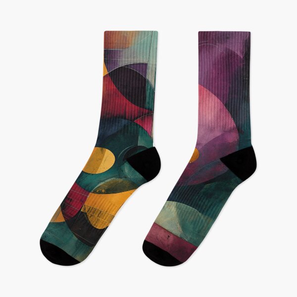 Item preview, Abstract Mosaic: Colorful Geometric Fusion designed and sold by APARTAI EU.