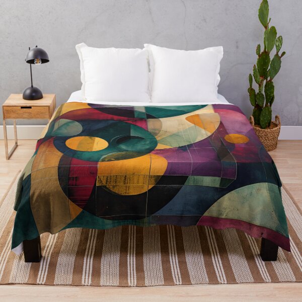 Item preview, Abstract Mosaic: Colorful Geometric Fusion designed and sold by APARTAI EU.