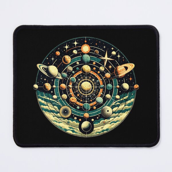 Item preview, Orbital Mechanics: A Vintage Celestial Map designed and sold by ChromaticBlend.