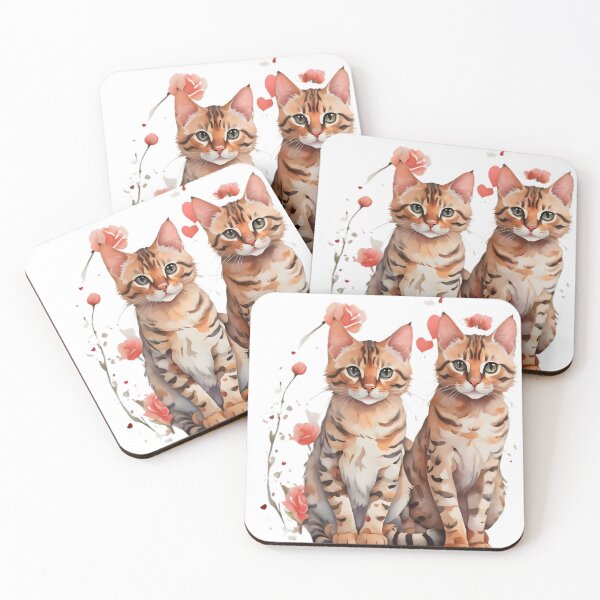 Item preview, Bengal Cats Valentine designed and sold by HOMETOWN86.