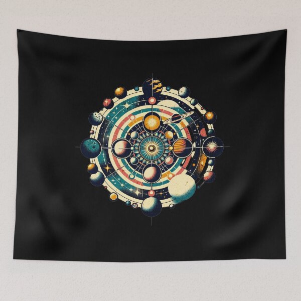 Item preview, "Cosmic Symphony: The Art of Planetary Orbits" designed and sold by ChromaticBlend.