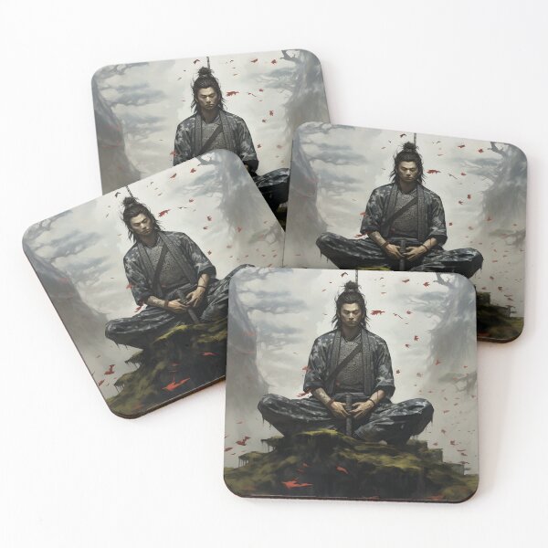 Item preview, Meditating Samurai designed and sold by AIArtArchitect.