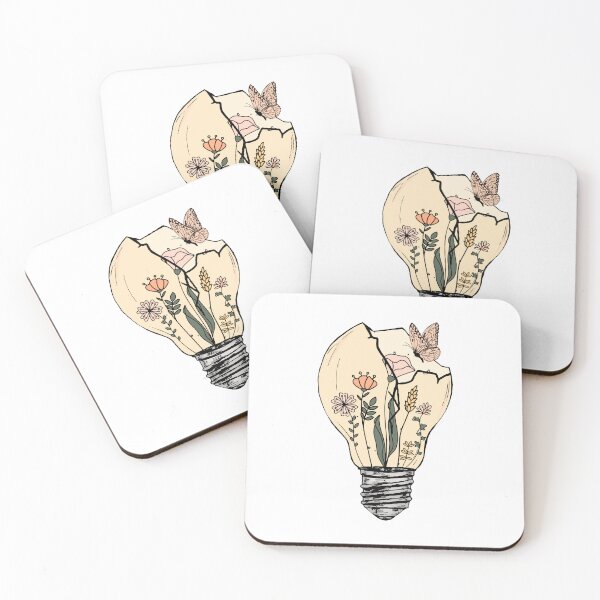 Item preview, Floral life in lamp bulb designed and sold by Introvertido.