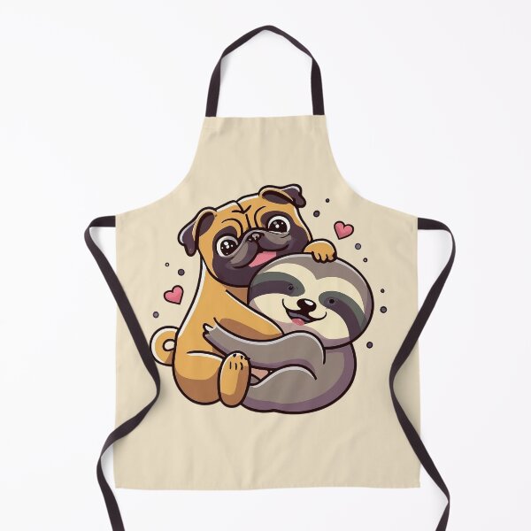 Item preview, Cute Sloth and Dog Friendship for Pug Lover designed and sold by Laugh-Lines.