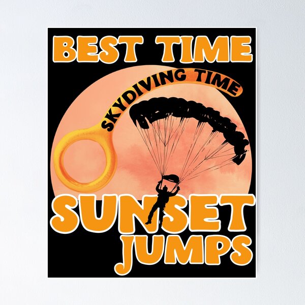 Item preview, Best skydiving jumps sunset designed and sold by youraircraftart.