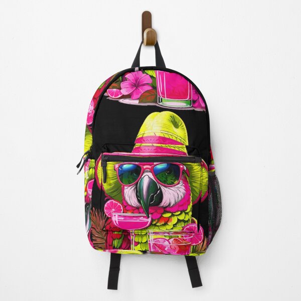 Item preview, This Pink Bird is in Paradise and Has a Fancy Hat Cocktails and Dreams, A Feathered Team designed and sold by MindWave THC.
