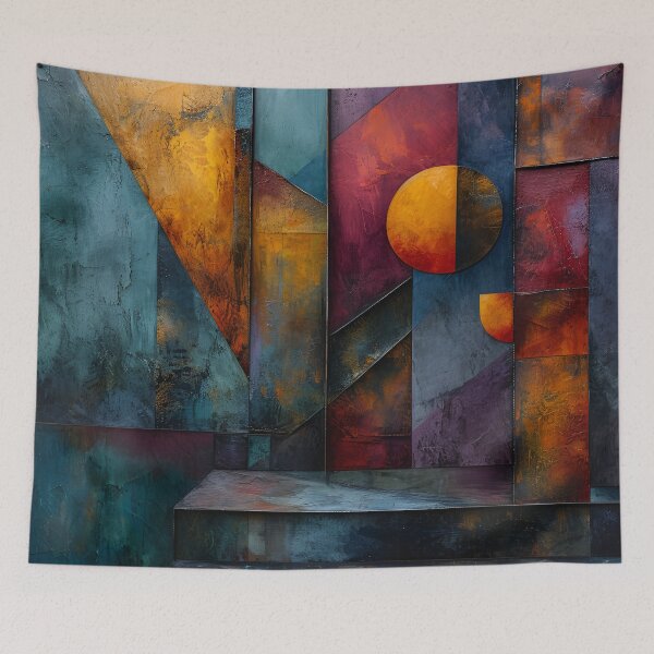 Item preview, Geometric Intersection: Abstract Architectural Fusion designed and sold by APARTAI EU.
