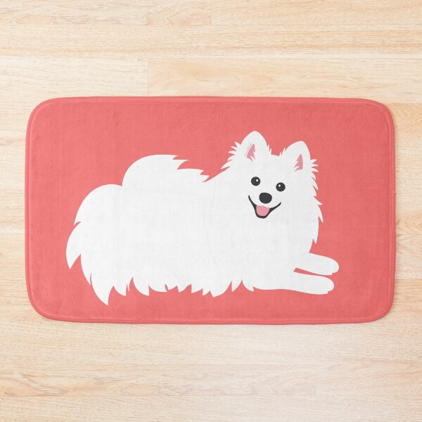 Item preview, Waiting Japanese Spitz Puppy Dog - Coral Peach designed and sold by kamahachi.