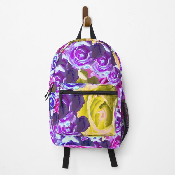 Item preview, Gorgeous Brightly Colored Roses - Pink, Yellow, Purple, and Blue Roses - Field of Roses - Rose Photography designed and sold by Victoria Rose.