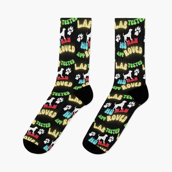 Item preview, Lab Tested, Human Approved" |  A playful Labrador Retriever Shilouette design designed and sold by TheMostLikely.