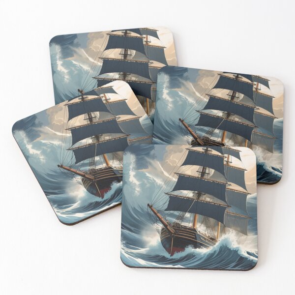 Item preview, Sailing ship during a storm designed and sold by KilianSzmid.