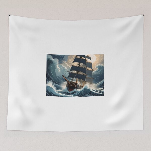 Item preview, Sailing ship during a storm designed and sold by KilianSzmid.
