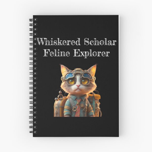 Item preview, Whiskered Scholar: Feline Explorer designed and sold by EnchantWearEmpo.