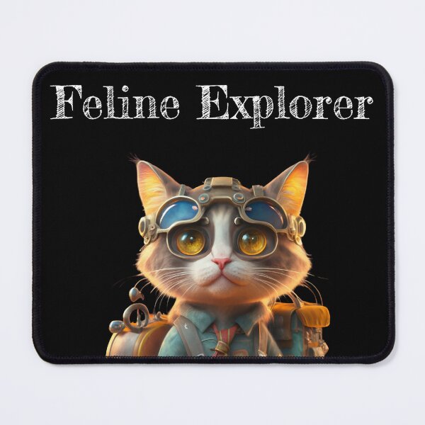 Item preview, Whiskered Scholar: Feline Explorer designed and sold by EnchantWearEmpo.