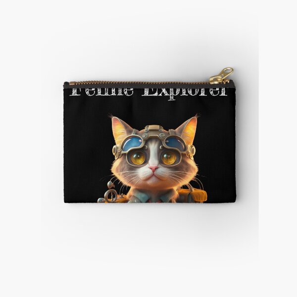 Item preview, Whiskered Scholar: Feline Explorer designed and sold by EnchantWearEmpo.